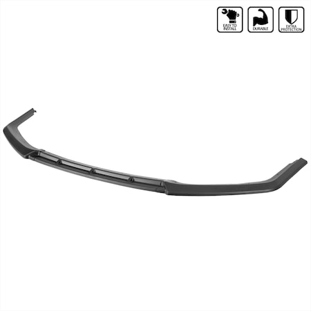 Spec-D Tuning 17-21 Honda Civic Hatchback Front Bumper Lip Matte Black LPF-CV175BK-PQ